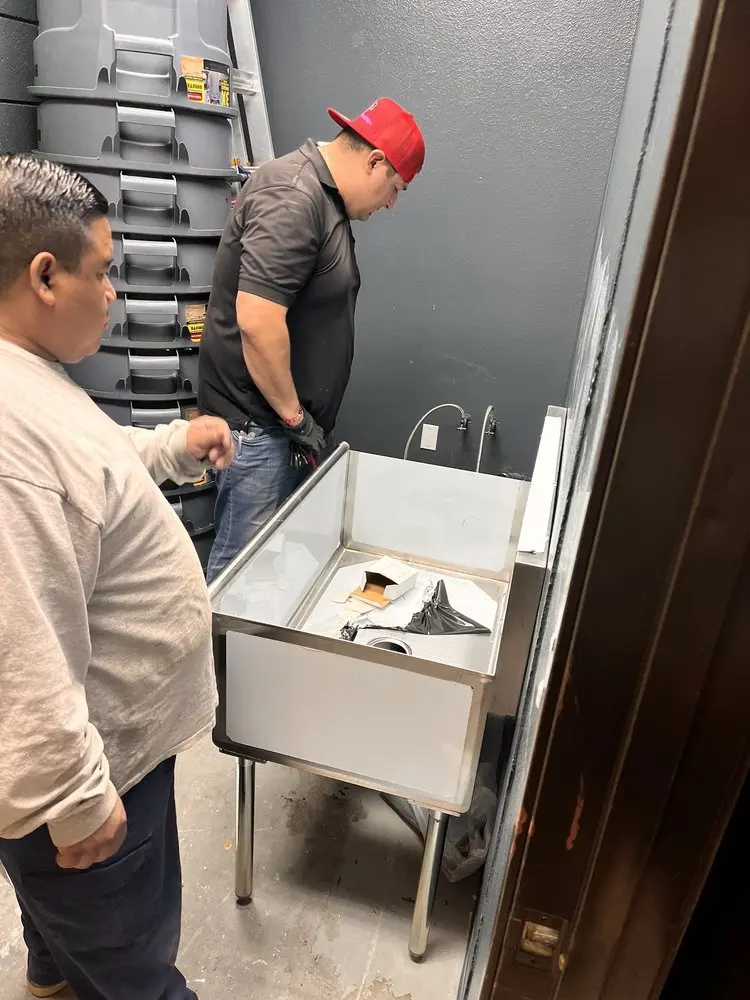 Commercial plumbing and sink installation in Fairland